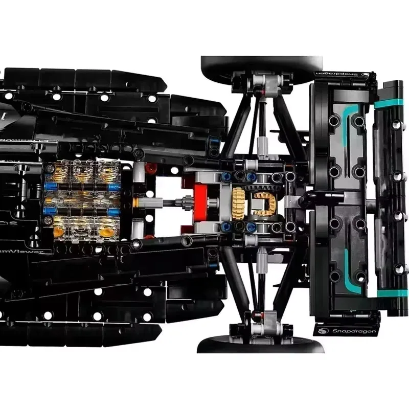 Blocos de Montar Carro F1 com detalhes realistas para diversão e aprendizado infantil