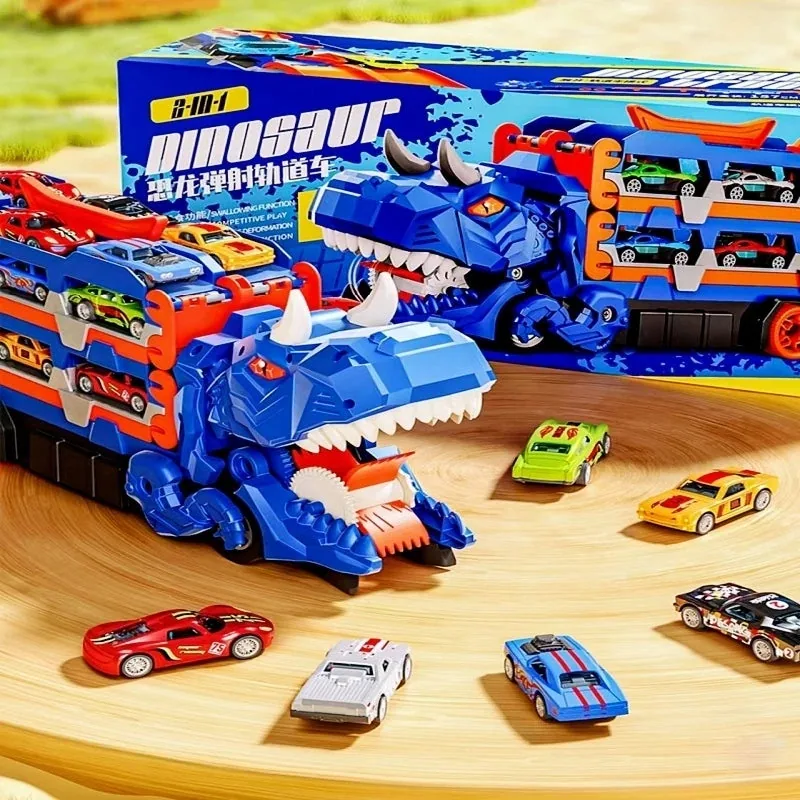 Dino Truck — Caminhão Engolidor Com 6 Carrinhos — imagem 3