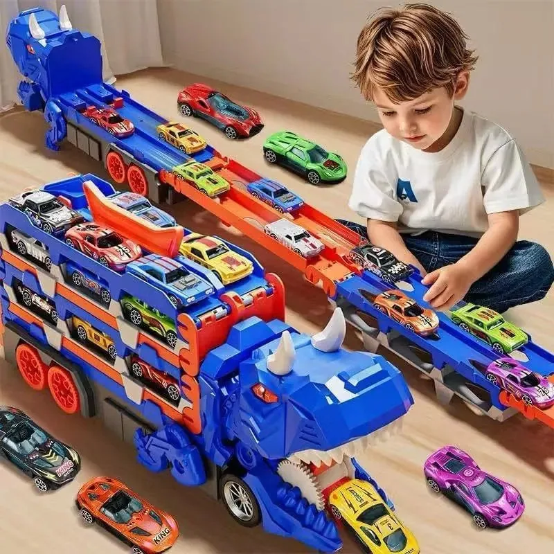 Dino Truck — Caminhão Engolidor Com 6 Carrinhos — imagem 4