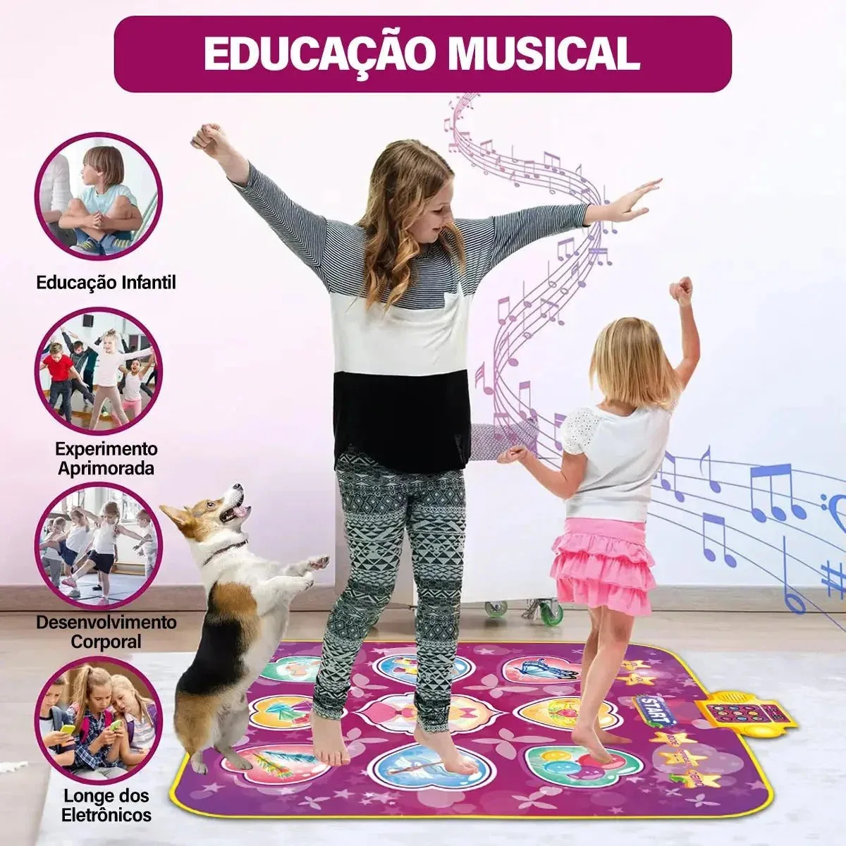 Dance Mat Kids – Tapete Musical Interativo — imagem 2