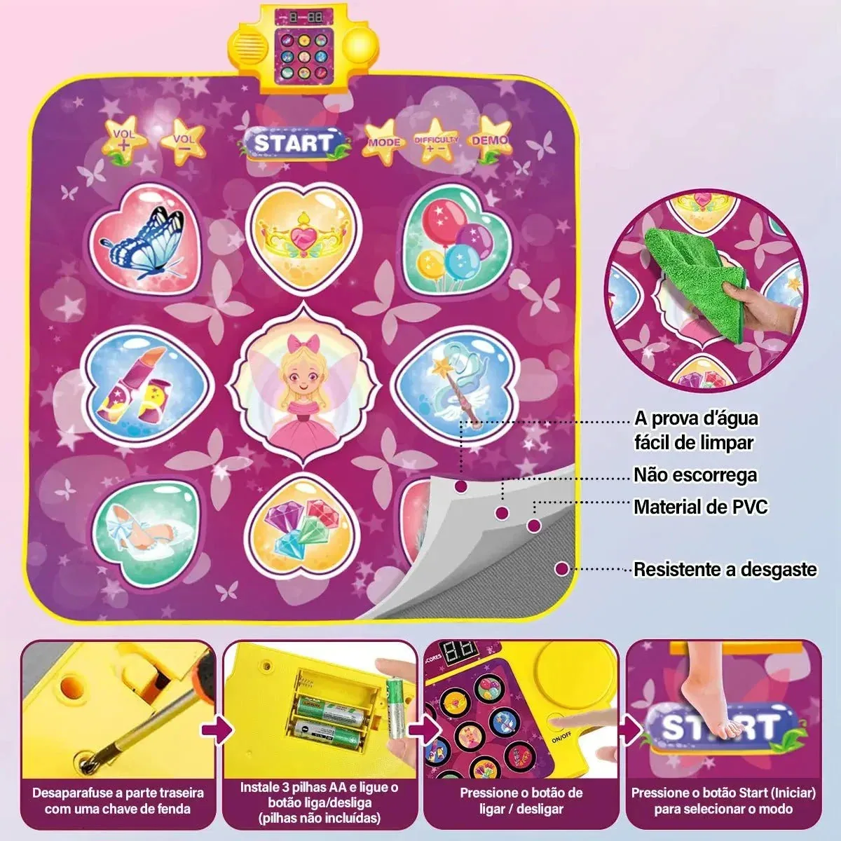 Dance Mat Kids – Tapete Musical Interativo — imagem 4