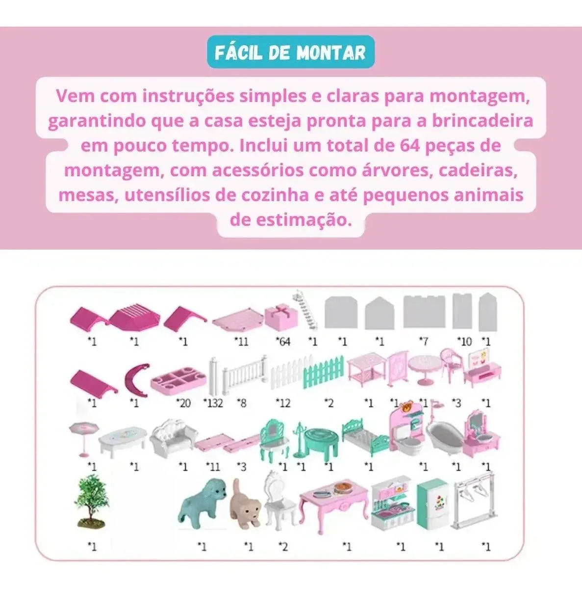 Dreamhouse Kids – Casa de Bonecas 4 Andares — imagem 7
