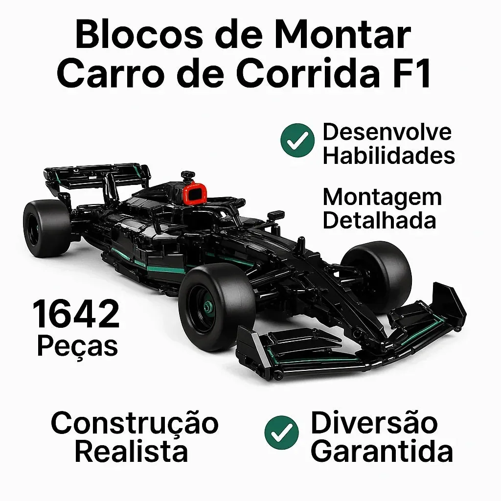 F1 Builder Pro – Carro de Corrida para Montar — imagem 2