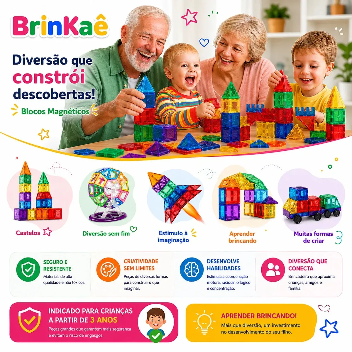 ImagineBlocks – Blocos Magnéticos Educativos — imagem 2