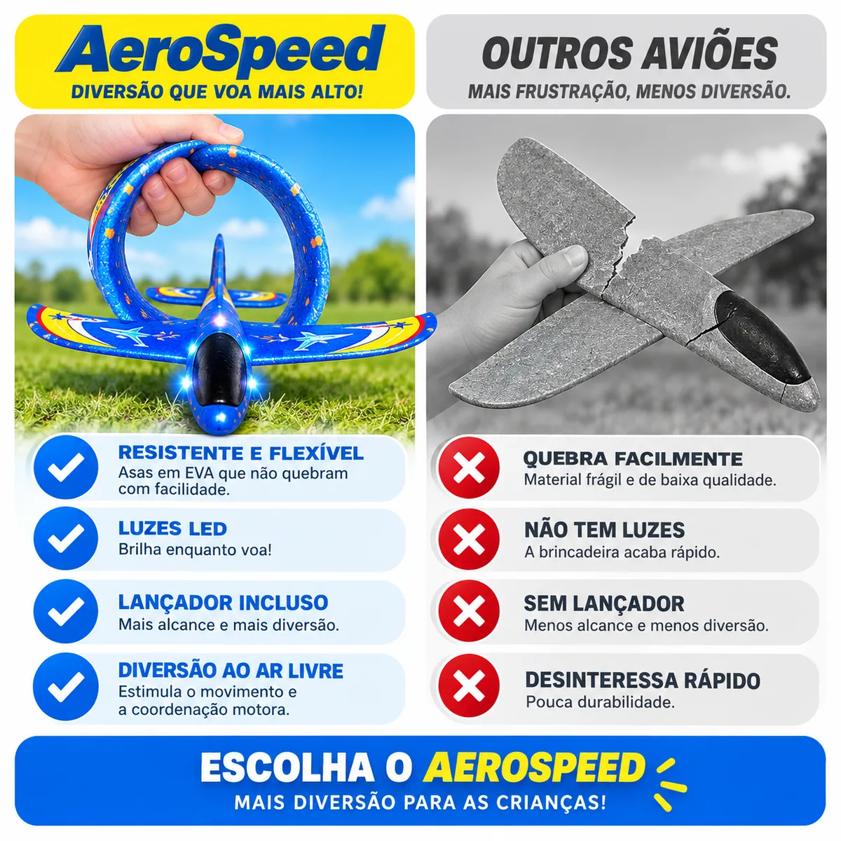 Avião AeroSpeed - Escolha seu combo e multiplique a diversão — imagem 4